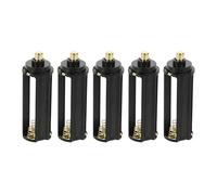 LIGHTAOTAO Contenitore per Batterie Aaa in Abs Nero, Supporta 3 Batterie Standard, Protezione Terminale e Rilascio una Mano, per Campeggio e Fotografia, Confezione da 5 Pezzi