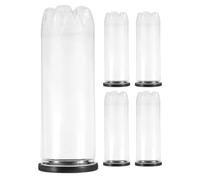 LIGHTAOTAO Contenitore per Palline da Tennis Resistente All'usura Riutilizzabile e Pratico 5 Pezzi in Pvc Nero Coperchio Adatto per Piccole Palline in Molteplici Scenari