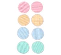 LIGHTAOTAO Dischetti Struccanti Riutilizzabili 8 Pezzi per Rimuovere il Make-up Lavabili in Tessuto di Bambù e Pulire la Pelle, Custodia per Casa e Viaggio, per Donne e Ragazze