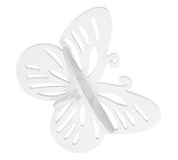 LIGHTAOTAO Mensola a Parete a Farfalla, Plastica Bianca per Camera | Decorazione Semplice e Affascinante, per Organizzare Oggetti Quotidiani e Valorizzare Camera da Letto
