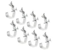 LIGHTAOTAO Morsetti per Tralicci di Luci 8 Pezzi Ganci per Luci a Testa Mobile in Alluminio Supporto per Illuminazione da Palco