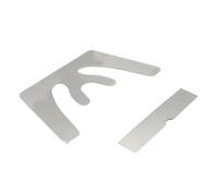 LIGHTAOTAO Piastra Occlusale Dentale Resistente alla Corrosione 2 Pezzi in Acciaio Inossidabile Strumento Orale Professionale per Comfort del Paziente