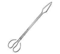 LIGHTAOTAO Pinza per Legna da Ardere in Acciaio Inossidabile Argento Resistente per Falò e Bracieri Pulizia Facile e Uso Pesante Accessori per Brucialegna Portatile