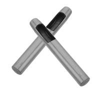 LIGHTAOTAO Punzone per Pelle Rotondo 10 Mm in Acciaio di Precisione 2 Pezzi, Utensile Versatile per Forare Cinturini, Gomma e Interni Auto, per Progetti Artigianali