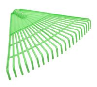 LIGHTAOTAO Rastrello da Giardino in Plastica Pp Verde per Lavori di Giardinaggio 21 Denti, per Rimuovere Foglie e Erbacce da Orto e Frutteto