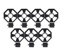 LIGHTAOTAO Set Da 7 Supporto senza Adesivo di e Rotella Nastro per Mobile Dispenser in Plastica Nero Intoppi Ufficio e Scuola