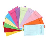 LIGHTAOTAO Set di 12 Buste per Budget in Carta Colorata Design Multi-fori, Leggere e Facili da Distinguere, per Risparmio e Organizzazione del Budget