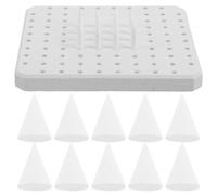 LIGHTAOTAO Supporto per Ceramica con Design Multi Foro in Plastica Bianco, Superficie Liscia Antiaderente, Accessorio per Fornaci Domestiche e Studi Artistici