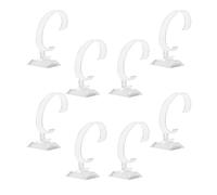 LIGHTAOTAO Supporto per Orologio a Forma di C in Plastico Trasparente 12 Pezzi per Esposizione Sicura e Antiscivolo in Vetrina e Banco