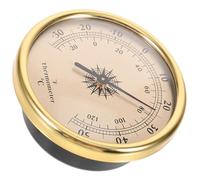 LIGHTAOTAO Termometro da Parete da Incasso per Uso Interno Misuratore Temperatura Ambiente Stanza Termometro Metallico Rotondo senza Batteria Calibrazione Automatica per Ufficio e Cameretta