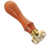 LIGHTAOTAO Timbro per Sigillo di Cera in Stile Europeo in Legno e Rame, Marrone, Facile da Sciogliere e Resistente, per Inviti e Bottiglie di Vino
