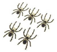 LIGHTAOTAO Toppe per Giubbotti Nere Ricamo a Forma di Ragno, 5 Pezzi per Cucire e Decorare Jeans e Vestiti, per Riparazioni e Progetti Creativi