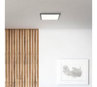 Lightbox Basic LED pannello a superficie | 30 x 30 cm | pannello a parete e a soffitto senza tempo con cornice nera e luce bianca neutra (4000 K) | 1900 lm | per ogni stanza| in alluminio/plastica