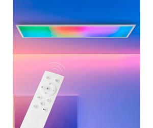 Lightbox Basic Pannello a LED per montaggio in superficie | 120 x 30 cm | dimmerabile tramite telecomando | pannello per parete e soffitto con luce frontale digitale a LED IC RGB e CCT (3000-6500 K) |