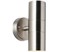 Lightbox Faretto da parete per esterni luce up/down e protezione dalla pioggia in vetro - 17 x 9 cm - luce da parete per l'ingresso di casa - resistente agli spruzzi (IP44) - GU10 - in