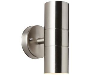 Lightbox Faretto da parete per esterni luce up/down e protezione dalla pioggia in vetro - 17 x 9 cm - luce da parete per l'ingresso di casa - resistente agli spruzzi (IP44) - GU10 - in