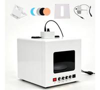Lightbox fotografico/Tenda per shooting Softbox da studio fotografico | Kit professionale per fotografia di gioielli Supporta posizionamento sospeso e su piano d'appoggio(White+Black,TB30)