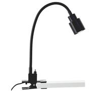 Lightbox Lampada a morsetto nero - incl. LED - GU10-300 lm - 3000 K -