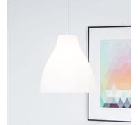 Lightbox Lampada a sospensione decorativa lampada a sospensione dal design semplice - altezza regolabile - plastica bianca - diametro 28cm