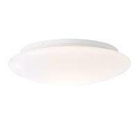 Lightbox Lampada da parete e soffitto per esterni 8 cm di altezza - Ø 28 cm - plafoniera per esterni bianca - resistente agli spruzzi - attacco E27 - max. 20 W - una lampada universale - in