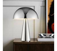 Lightbox Lampada da tavolo a fungo, Ø 25 cm, altezza 33 cm, adatta per LED, | Lampada da tavolo a fungo, 33 cm, Ø 25 cm, E14, max. 20 W, metallo, cromato
