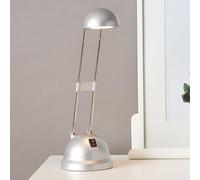 Lightbox Lampada da tavolo LED con luce bianca calda e interruttore a bilanciere | lampada da tavolo girevole in look titanio | plastica/metallo | altezza 45 cm