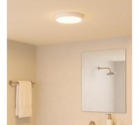LIGHTBOX LED Deckenlampe flach Ø 37,5 cm, Weiß, IP44 Lampe | Plafoniera LED Ø 37,5 cm, altezza 3 cm, 2900 lm, 4000 K, IP44, bianco