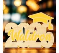 Lightbox LED personalizzata per la Classe 2026 - regalo personalizzato con nome per lo studente dell’ultimo anno, ricordo unico - decorazione luminosa da scrivania