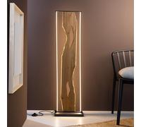 Lightbox LED Stehlampe Holz 120 cm, schwarz, Fußschalter Leuchte