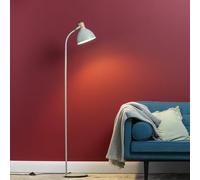 Lightbox Stehlampe Holz & Metall, Hellgrün, schwenkbare Leuchte | Lampada da terra, orientabile, 150 x 25 x 35 cm, E27, max. 40 W, verde chiaro