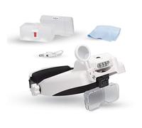 Lightcraft Lente d'ingrandimento professionale a LED con ingrandimento bi-piastra e lente di ingrandimento, LC1769USB