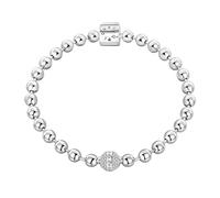 LIGHTDOG 925 Bracciale a catena di serpenti in argento Adatto per l'Europa Bracciale con ciondolo Perline Bracciale in argento Sterling Regali da donna per le persone care