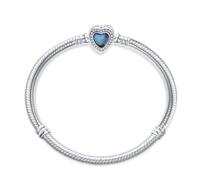 LIGHTDOG 925 Bracciale a catena di serpenti in argento Adatto per l'Europa Bracciale con ciondolo Perline Bracciale in argento Sterling Regali da donna per le persone care