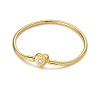 LIGHTDOG 925 Bracciale a catena di serpenti in argento Adatto per l'Europa Bracciale con ciondolo Perline Bracciale in argento Sterling Regali da donna per le persone care