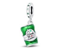 LIGHTDOG 925 Donna Bracciale d'argento Charms Oktoberfest Ciondolo per Pandora Charms e Europa Bracciale Donna Perline Ciondolo Zucca Halloween