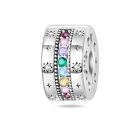 LIGHTDOG 925 Donna Bracciale d'argento Charms Oktoberfest Ciondolo per Pandora Charms e Europa Bracciale Donna Perline Ciondolo Zucca Halloween
