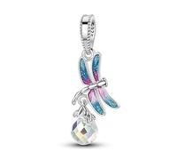LIGHTDOG 925 Donna Bracciale d'argento Charms Pace Mondiale per Pandora Charms e Bracciali Europei Donne Perline