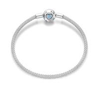 LIGHTDOG Braccialetti a catena a serpente in argento Sterling 925 per braccialetti Pandora adatti a braccialetti europei con ciondoli e perline, braccialetti in argento per donne, regalo per parenti