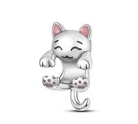 LIGHTDOG Ciondolo Charm Donna Argento 925 per Bracciale Charms Perline adatto per Bracciale Pandora Compatibile con Bracciali Europei per Donne Regali di Natale Charms