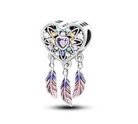 LIGHTDOG Ciondolo Charm Donna Argento 925 per Bracciale Charms Perline adatto per Bracciale Pandora Compatibile con Bracciali Europei per Donne Regali di Natale Charms