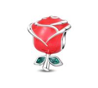 LIGHTDOG Ciondolo in argento sterling 925 da donna, compatibile con i bracciali Pandora e quelli europei, regalo per la Festa della Mamma e San Valentino