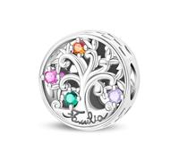 LIGHTDOG Ciondolo in argento sterling 925 da donna, compatibile con i bracciali Pandora e quelli europei, regalo per la Festa della Mamma e San Valentino