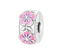 LIGHTDOG Ciondolo in argento sterling 925 da donna, compatibile con i bracciali Pandora e quelli europei, regalo per la Festa della Mamma e San Valentino