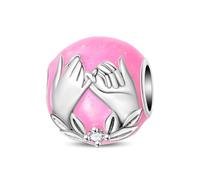 LIGHTDOG Ciondolo in argento sterling 925 da donna, compatibile con i bracciali Pandora e quelli europei, regalo per la Festa della Mamma e San Valentino