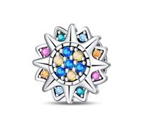 LIGHTDOG Donne Charms perline si adatta braccialetti piatti per le donne 925 Riflessioni argento sterling Clip-On Charms Gioielli perline Regali Ragazze Moda Charm