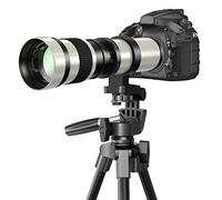 Lightdow Teleobiettivo 420-800mm f/8,3-16 per Canon EF, Messa a Fuoco Manuale Lente, Zoom Obiettivo per Canon Rebel SL2 SL1 T8i T7 850D 800D 750D 4000D 2000D 90D 77D 6D 5D 1D Fotocamera Reflex DSLR