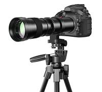 Lightdow Teleobiettivo 420-800mm f/8,3-16 per Nikon F, Messa a Fuoco Manuale Lente, Zoom Obiettivo per Nikon D850 D810 D780 D750 D500 D7500 D7200 D5600 D3500 D3400 ecc | Serie-D Fotocamere DSLR