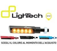 LIGHTECH COPPIA INDICATORI FRECCE LED ROSSO NERO BLU FRE930NER OMOLOGATE MOTO