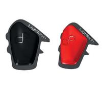 LIGHTECH COPPIA SAPONETTE SLIDERS KNEE TRACK PRO NERO ROSSO GIALLO TUTA MOTO