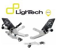 LIGHTECH PEDANE ARRETRATE CARBON/SILVER SNODATE R VERSION BMW S1000 R 2017-2018
